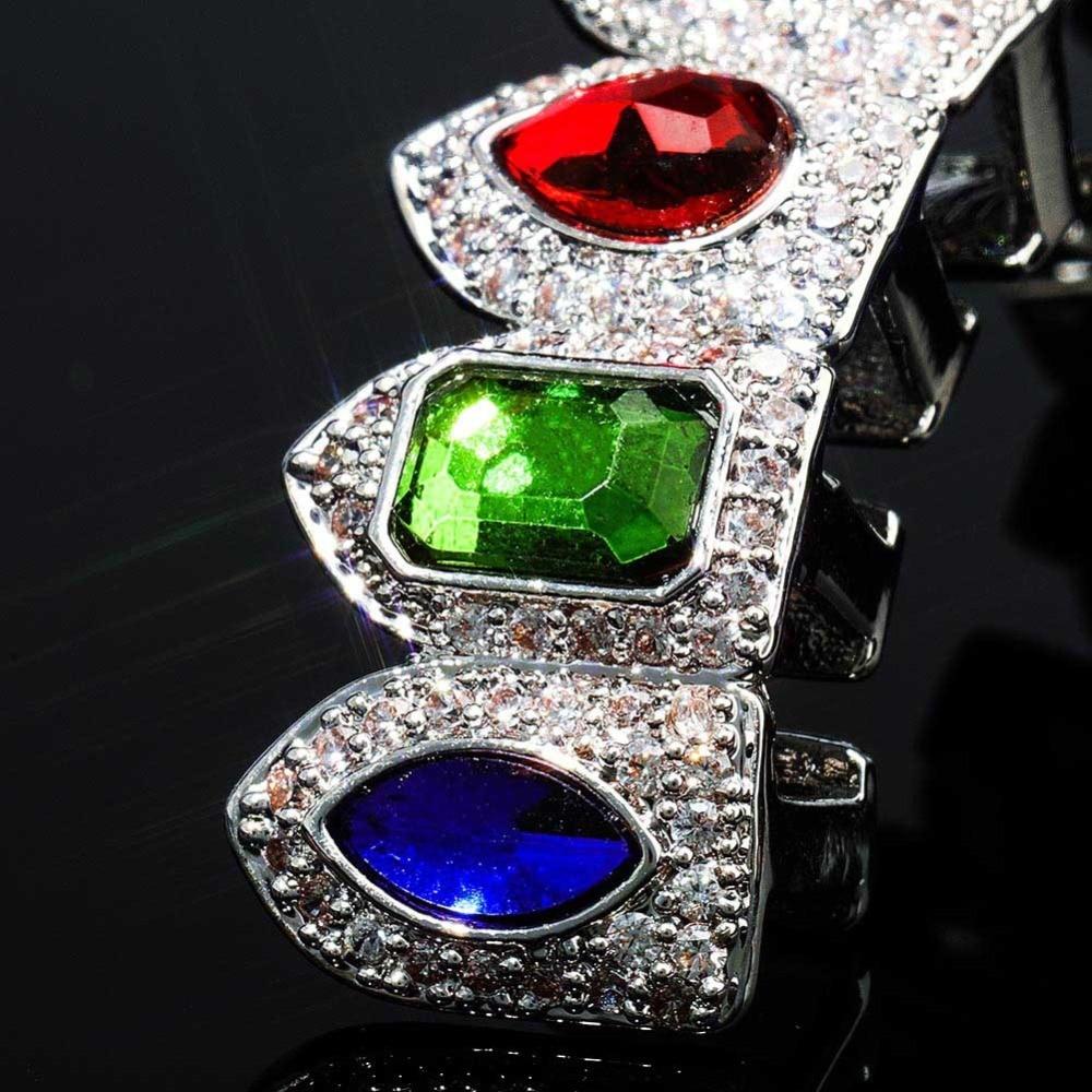 Mix Gemstones Grillz 14K - ICECI