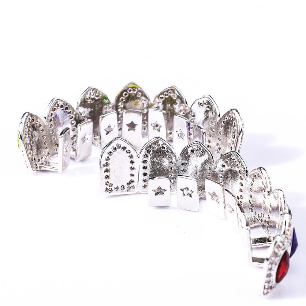 Mix Gemstones Grillz 14K - ICECI