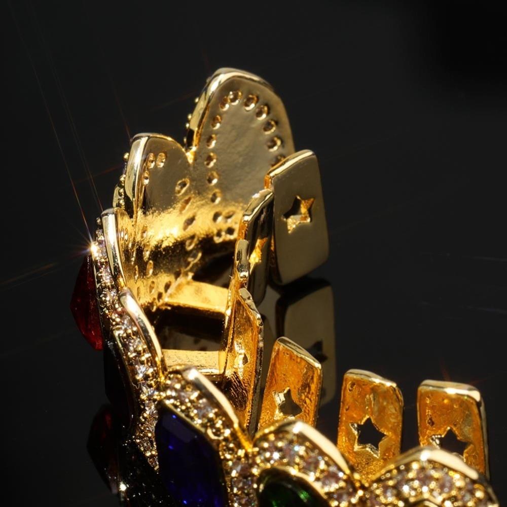 Mix Gemstones Grillz 14K - ICECI