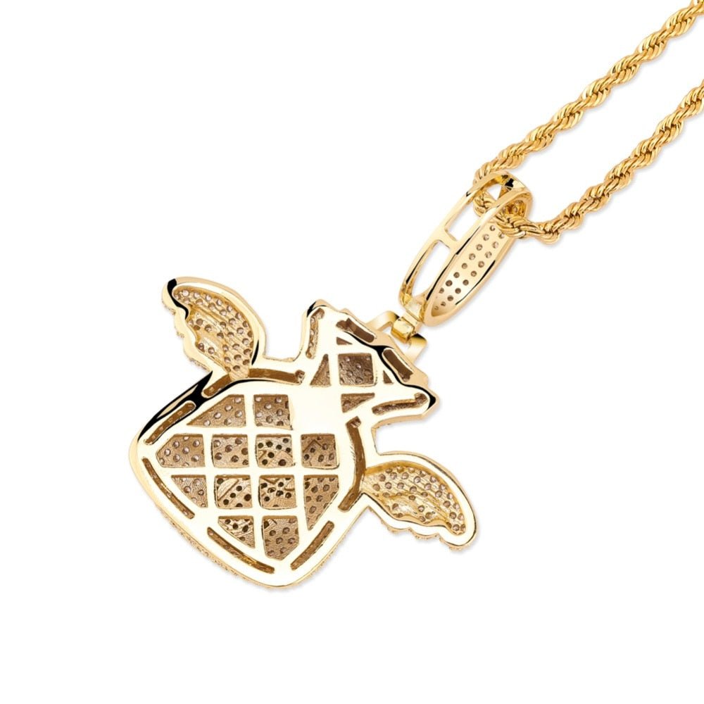Money Bag Wings Pendant 14K - ICECI