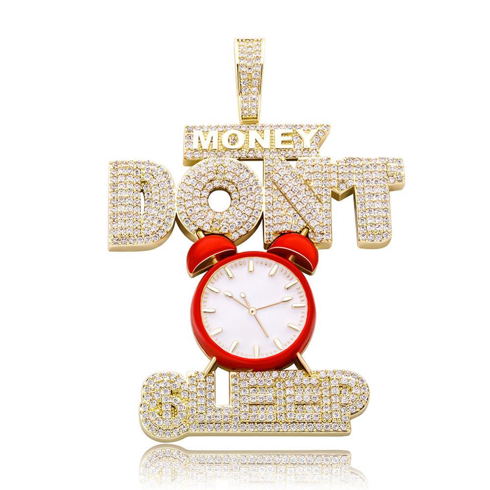 Money Don't Sleep Pendant 14K - ICECI