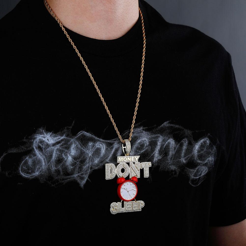 Money Don't Sleep Pendant 14K - ICECI