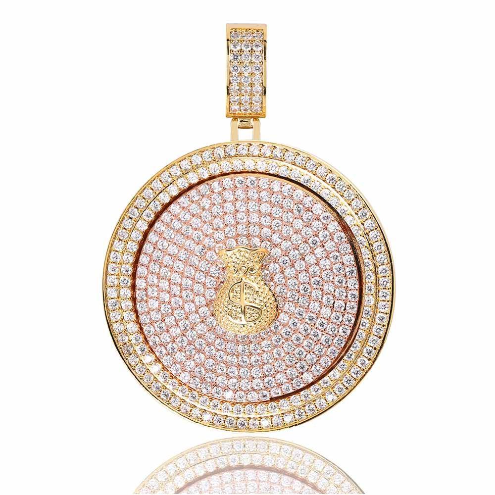 Money Spinner Pendant 14K - ICECI