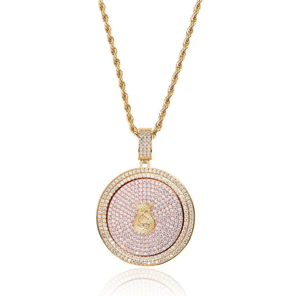 Money Spinner Pendant 14K - ICECI