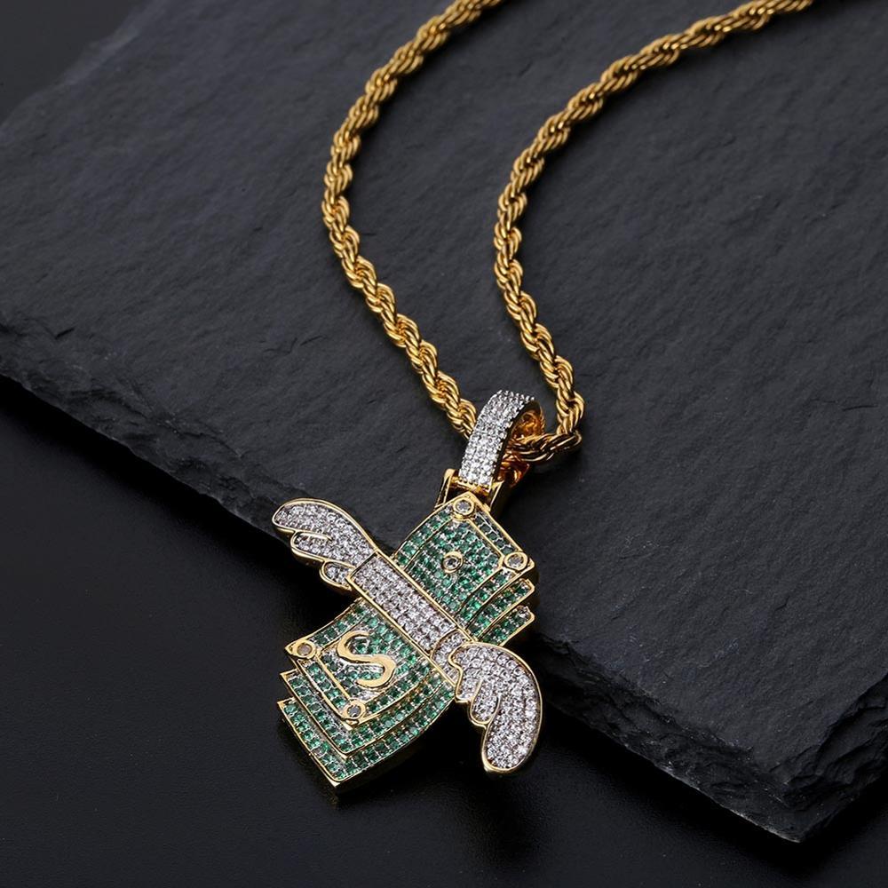 Money Wings Pendant 18K - ICECI