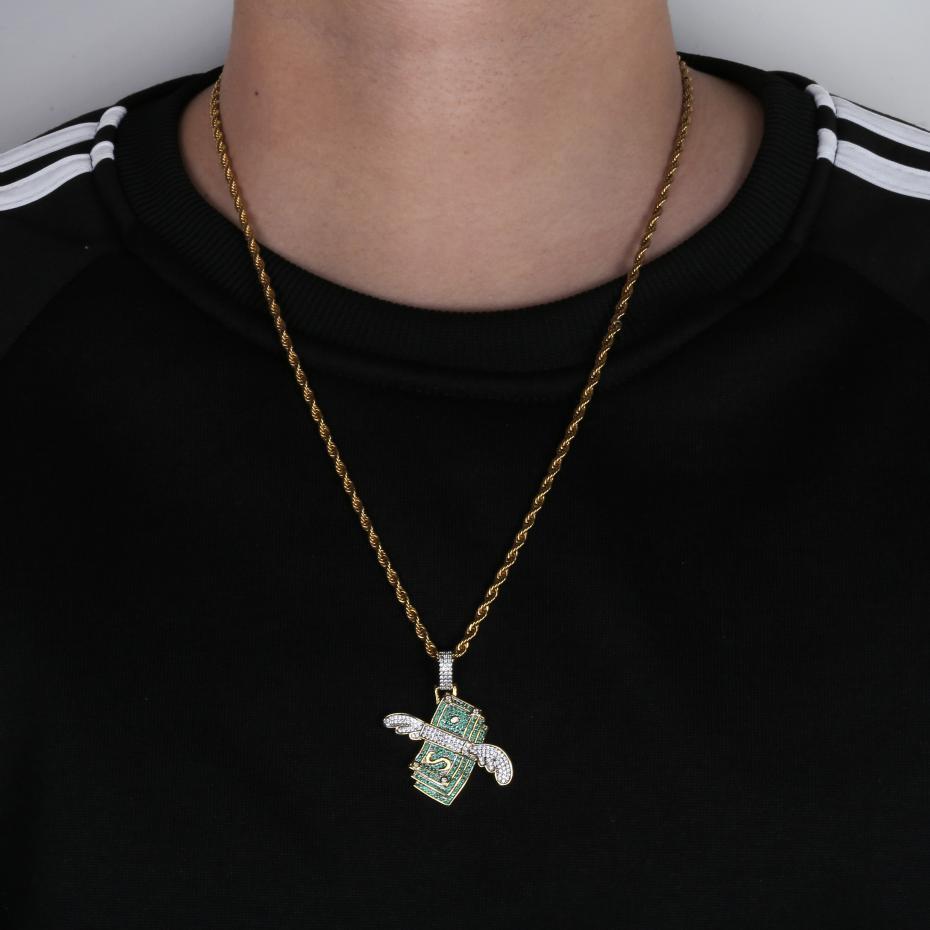Money Wings Pendant 18K - ICECI