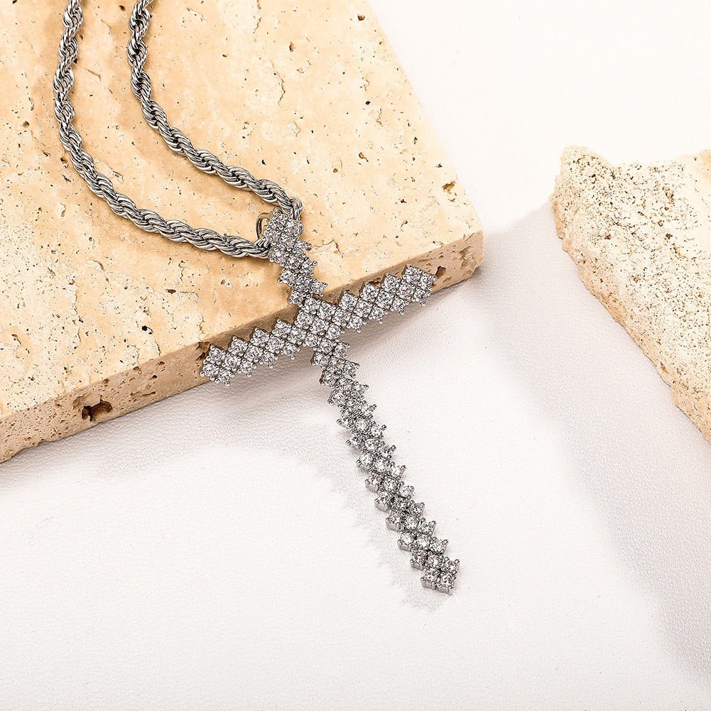 Movable Cross Pendant 14K - ICECI