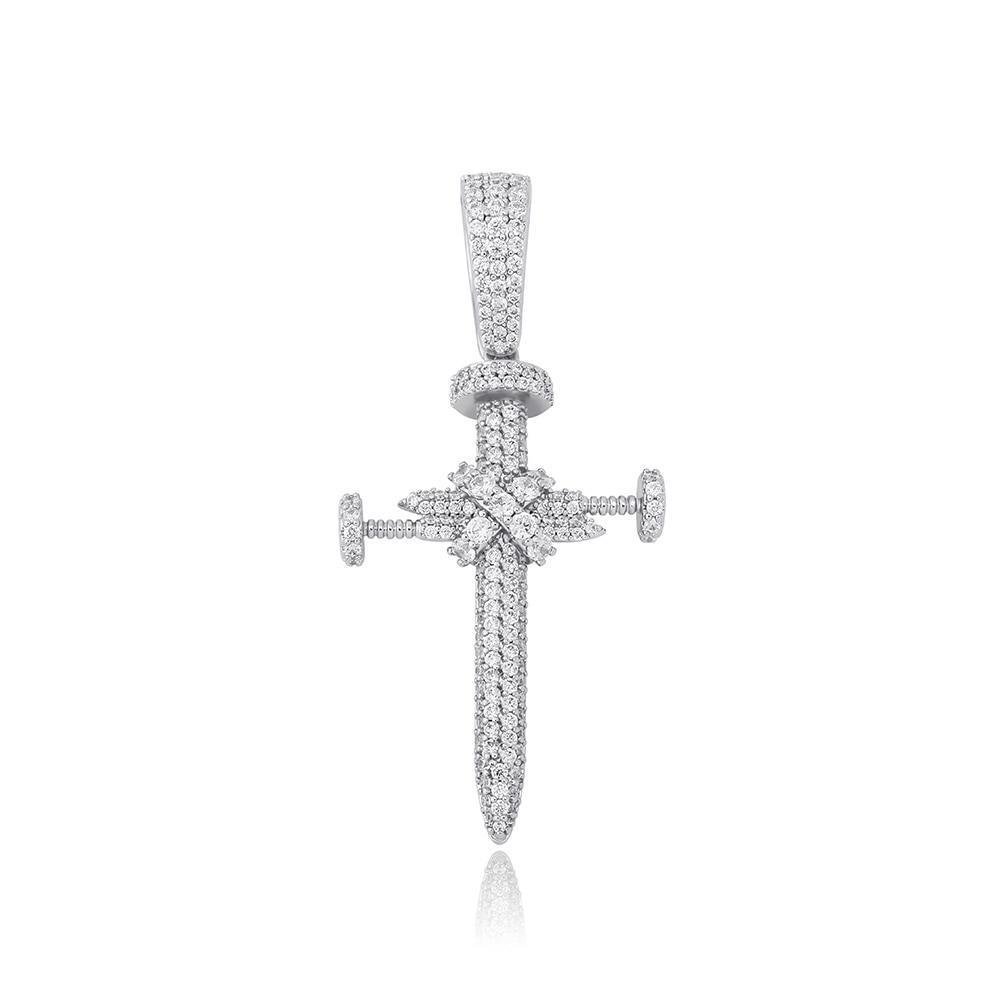Nail Cross Pendant 14K - ICECI
