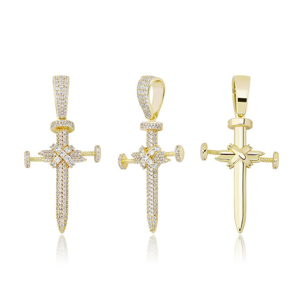 Nail Cross Pendant 14K - ICECI