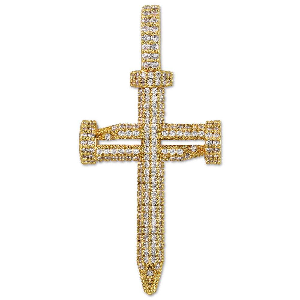 Nail Cross Pendant 18K - ICECI