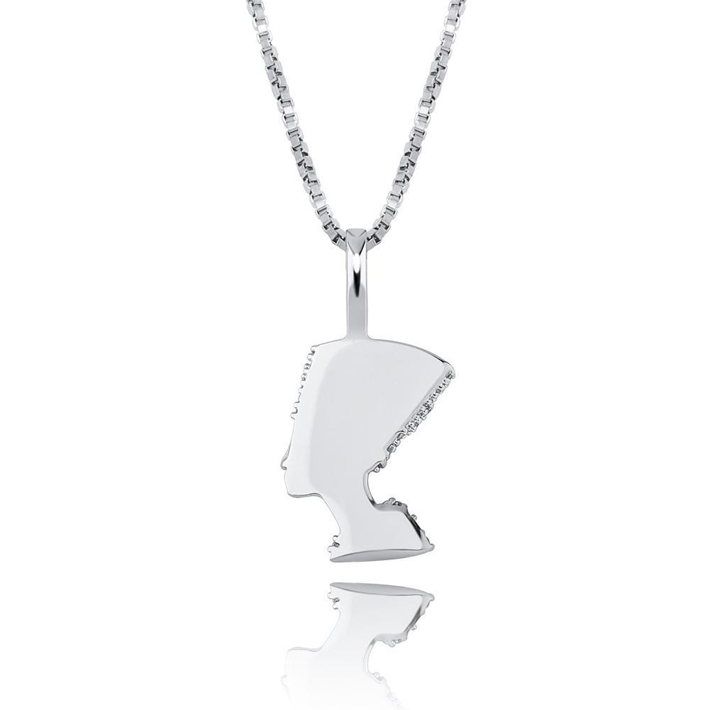 Nefertiti Pendant 14K x Sterling Silver - ICECI