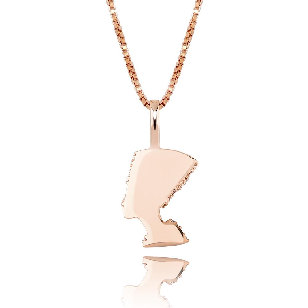 Nefertiti Pendant 14K x Sterling Silver - ICECI