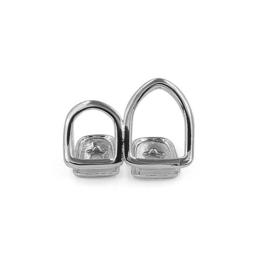 Open Face Double Tooth Grillz 14K - ICECI