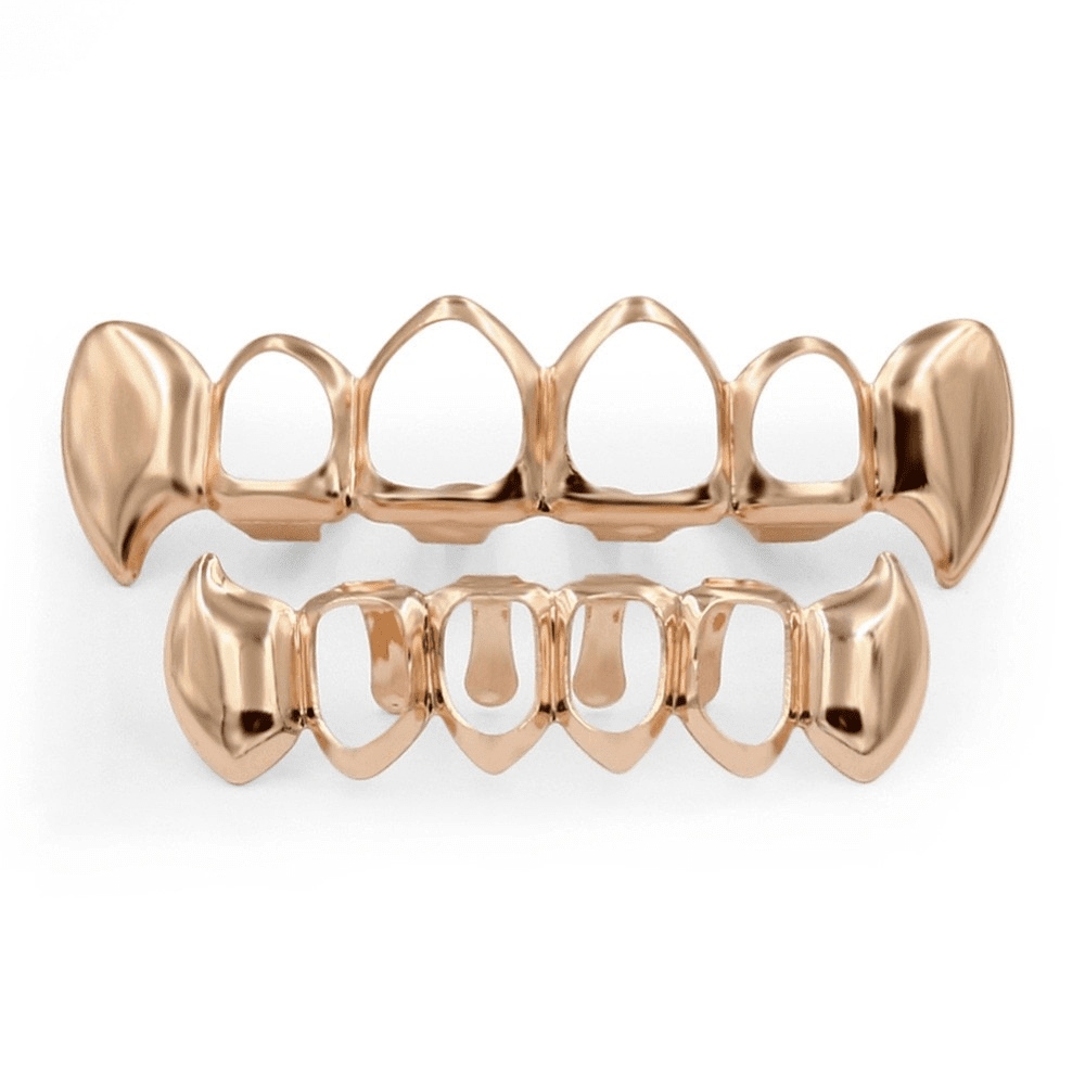 Open Face Vampire Fang Grillz 14K - ICECI