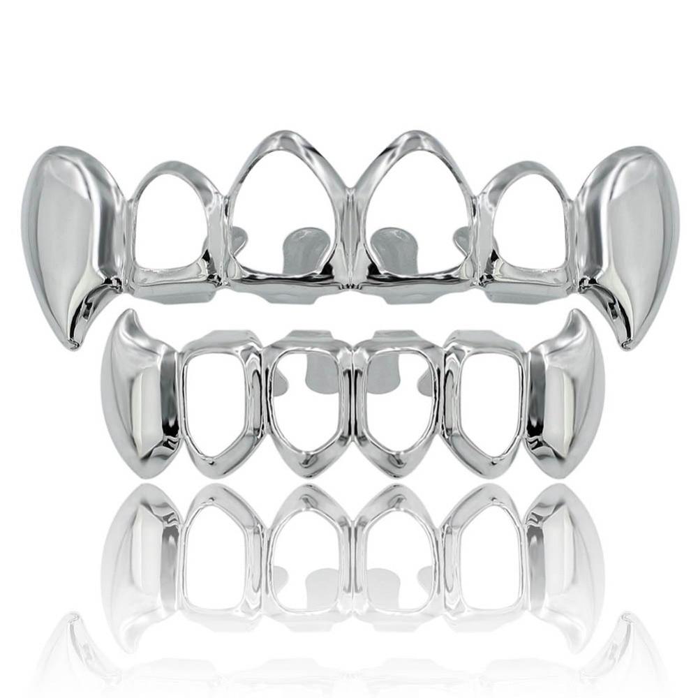 Open Face Vampire Fang Grillz 14K - ICECI