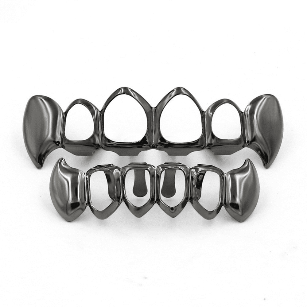 Open Face Vampire Fang Grillz 14K - ICECI