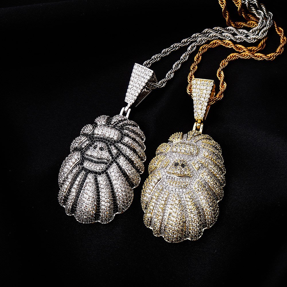 Orangutan Head Pendant 14K - ICECI