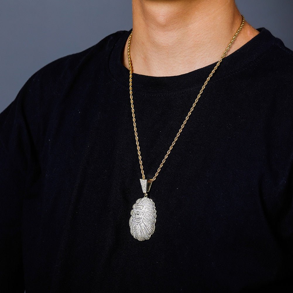 Orangutan Head Pendant 14K - ICECI