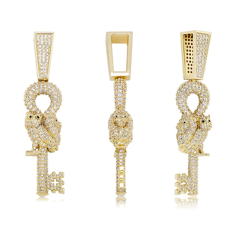 Owl Key Pendant 14K - ICECI