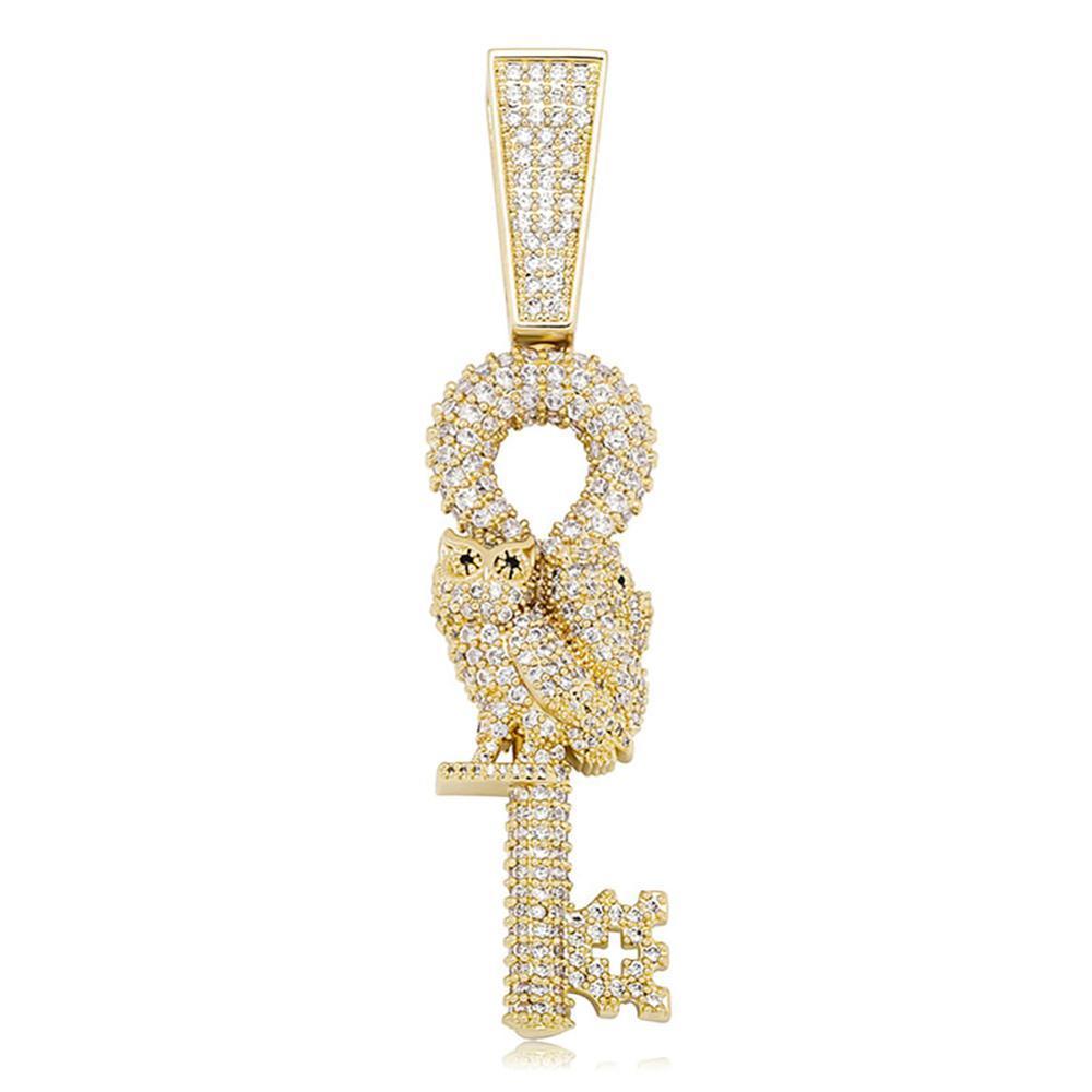 Owl Key Pendant 14K - ICECI
