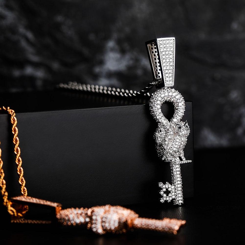 Owl Key Pendant 14K - ICECI