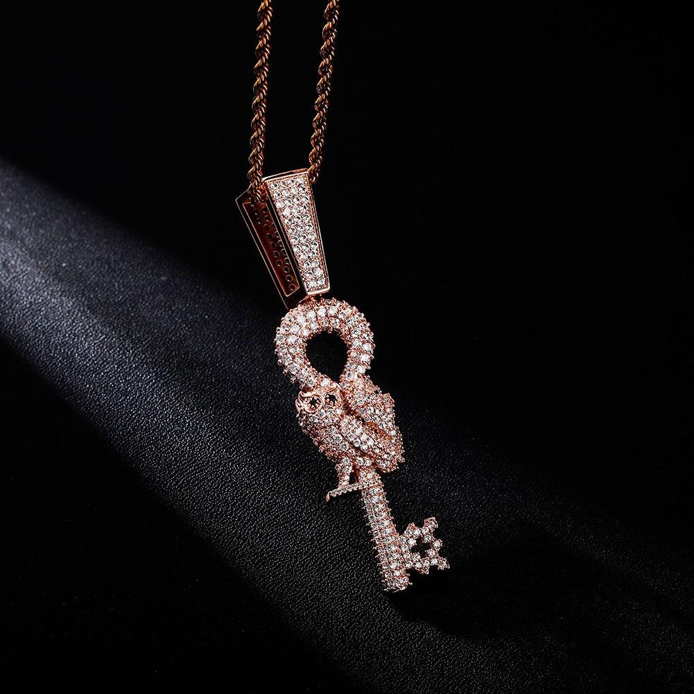 Owl Key Pendant 14K - ICECI