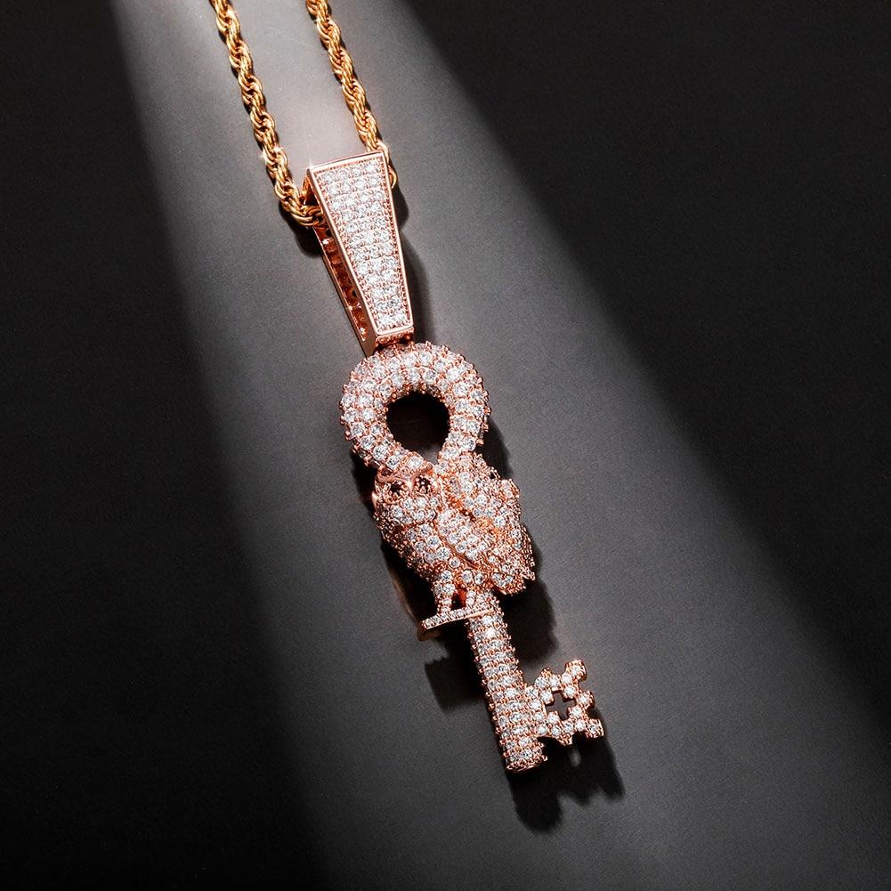 Owl Key Pendant 14K - ICECI