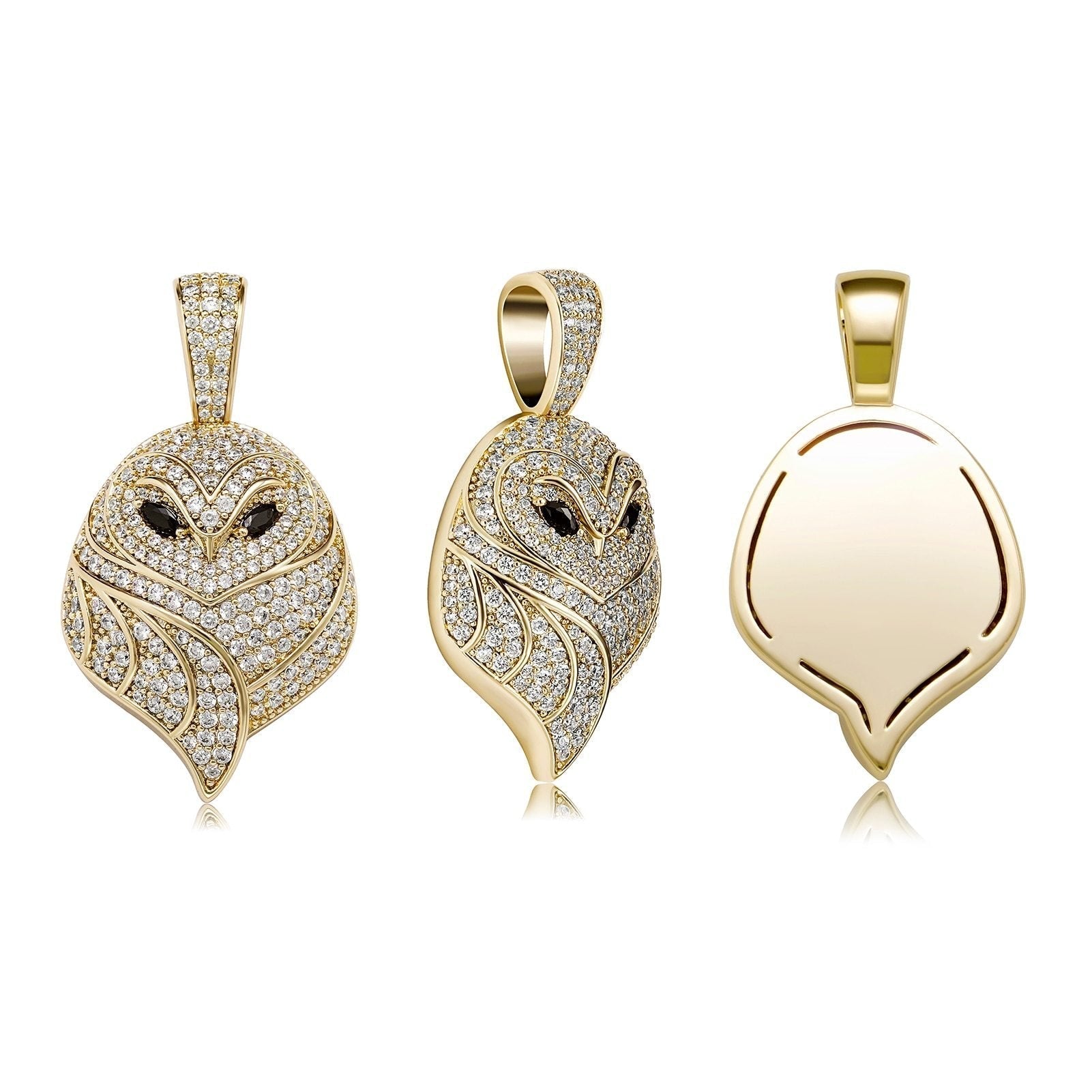 Owl Pendant 14K - ICECI
