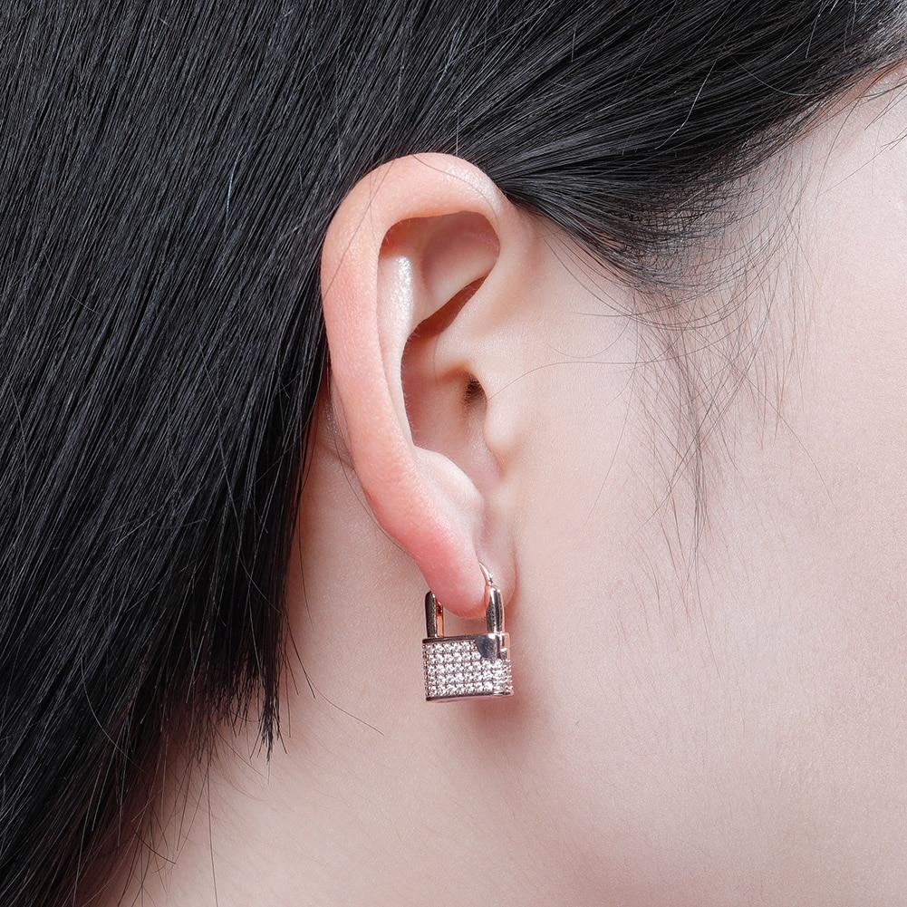 Padlock Earrings 14K - ICECI