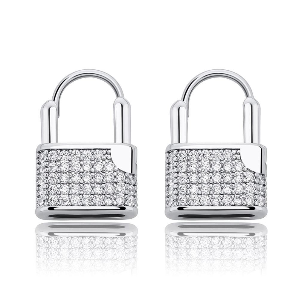 Padlock Earrings 14K - ICECI