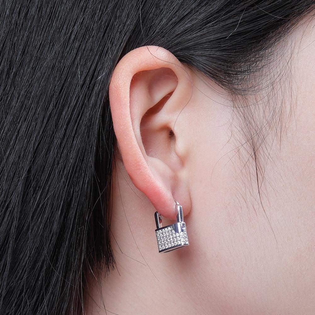 Padlock Earrings 14K - ICECI