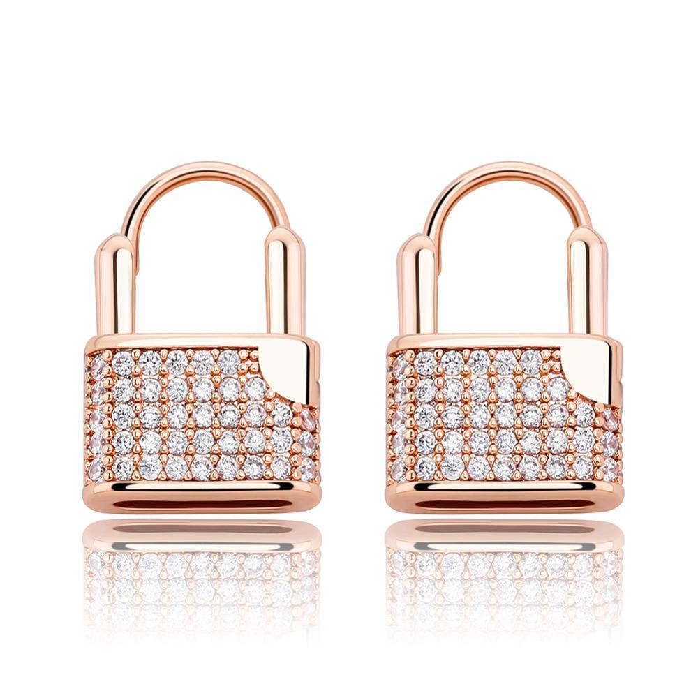 Padlock Earrings 14K - ICECI