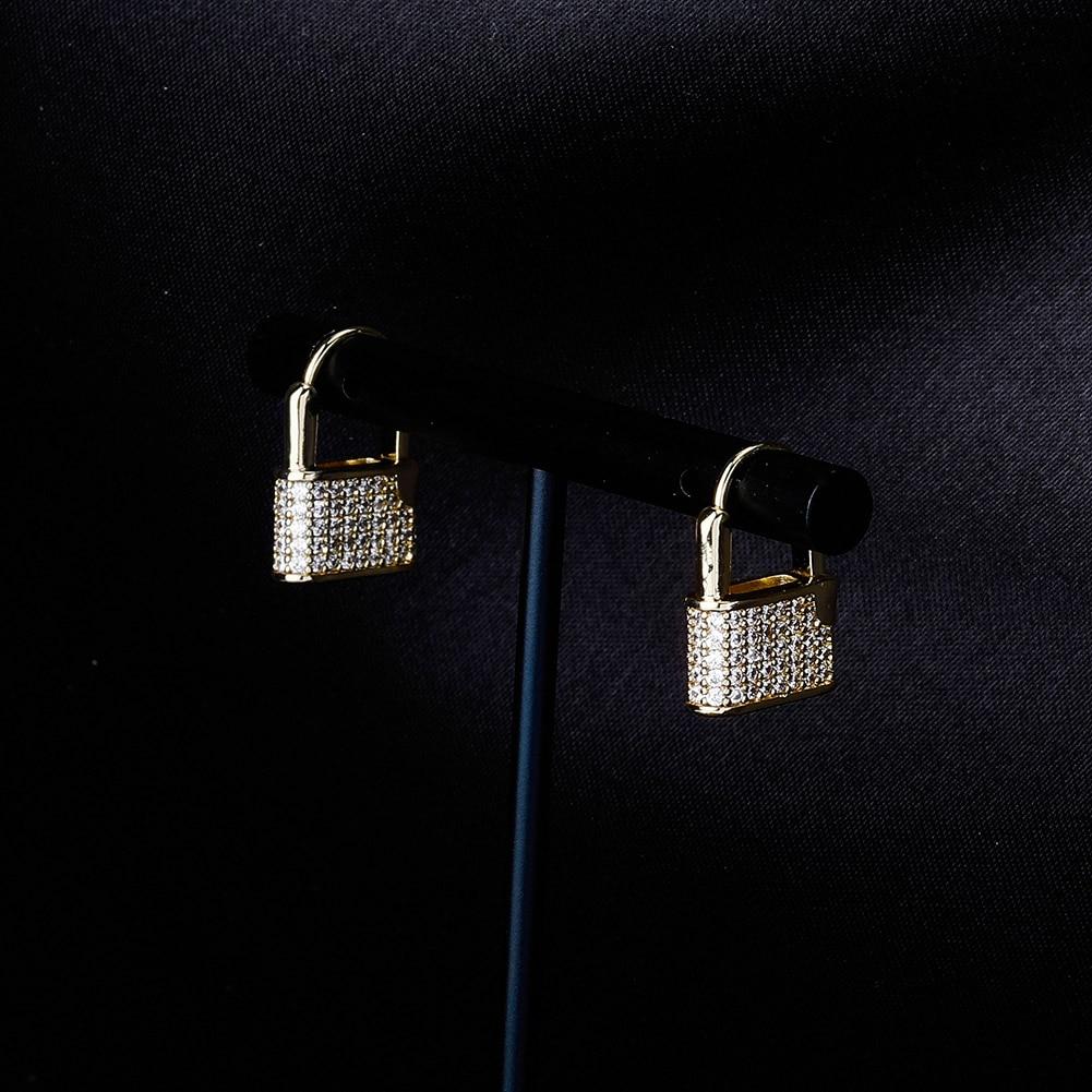 Padlock Earrings 14K - ICECI