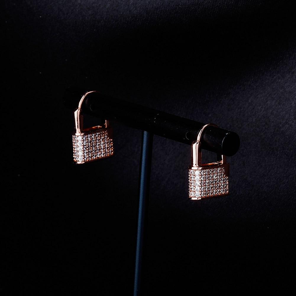 Padlock Earrings 14K - ICECI