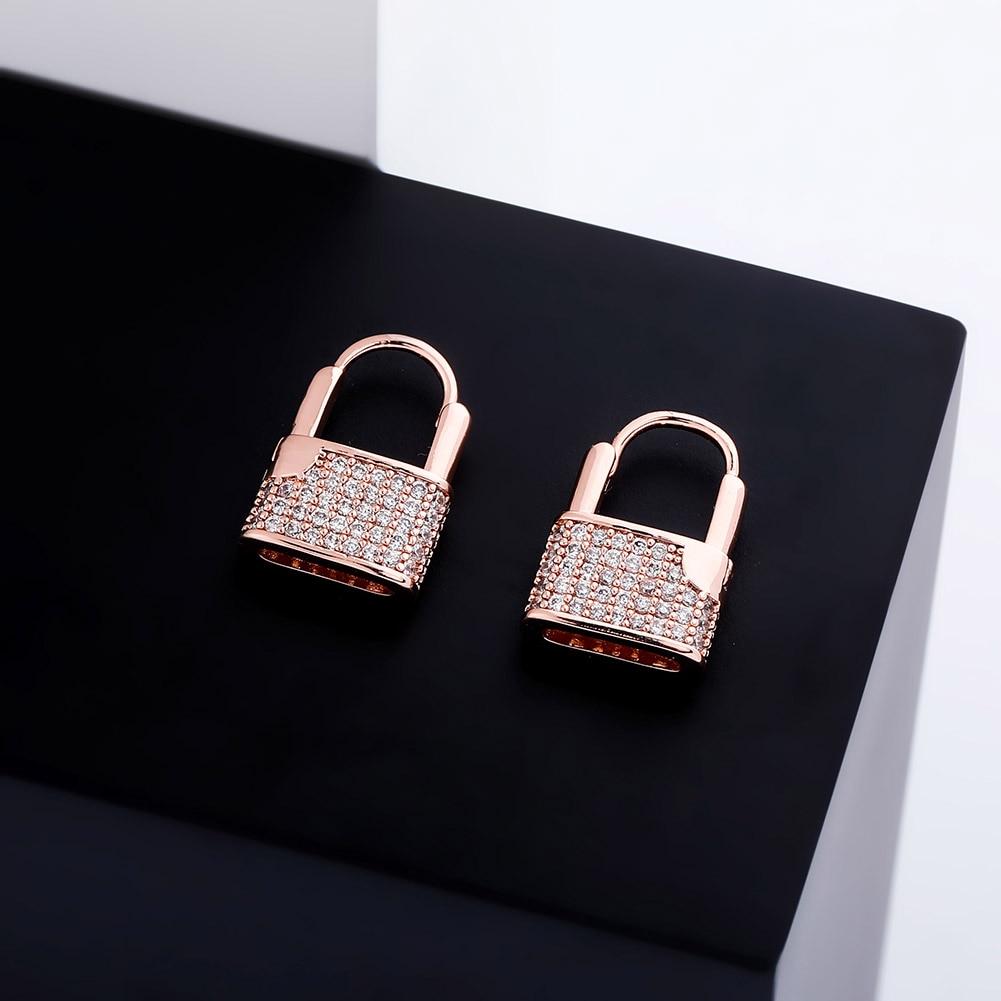 Padlock Earrings 14K - ICECI