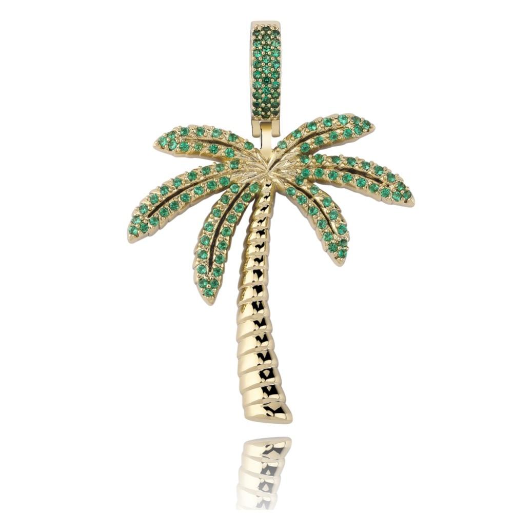 Palm Tree Pendant 14K - ICECI