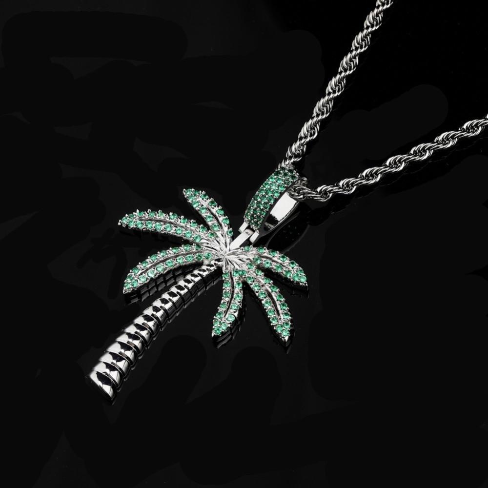 Palm Tree Pendant 14K - ICECI