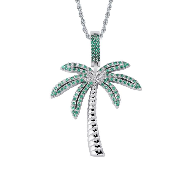 Palm Tree Pendant 14K - ICECI