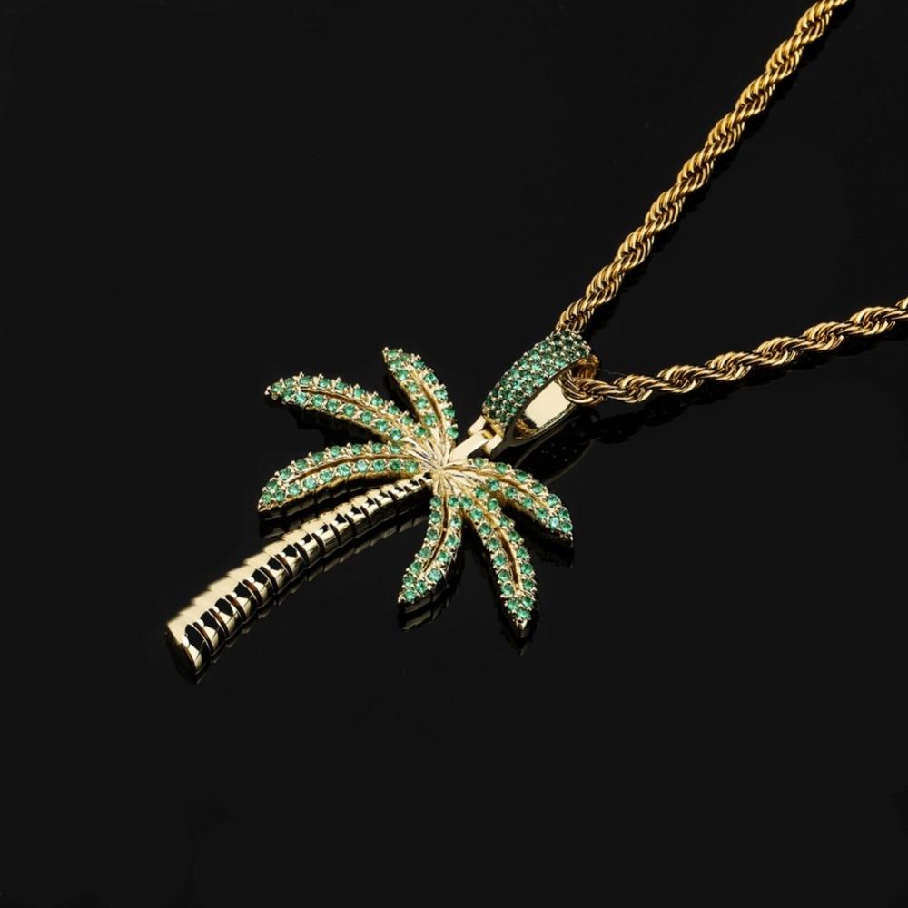 Palm Tree Pendant 14K - ICECI