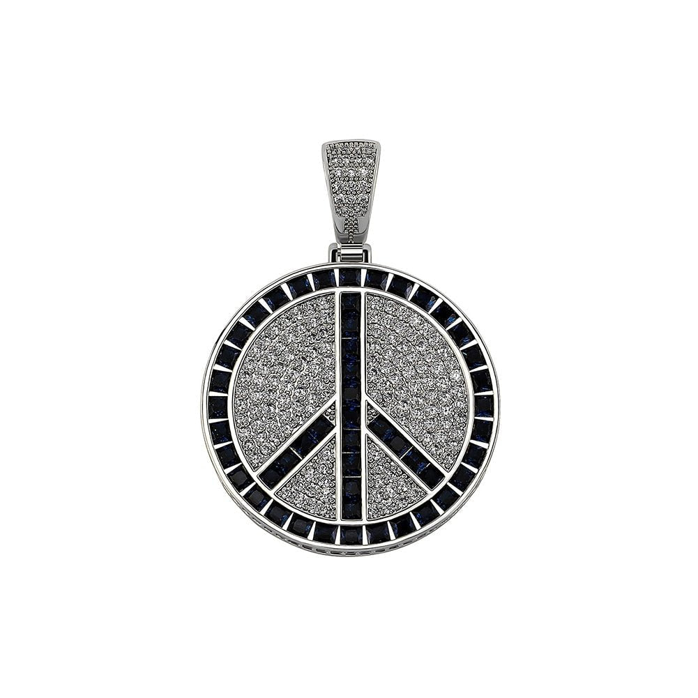 Peace Sign Pendant 14K - ICECI