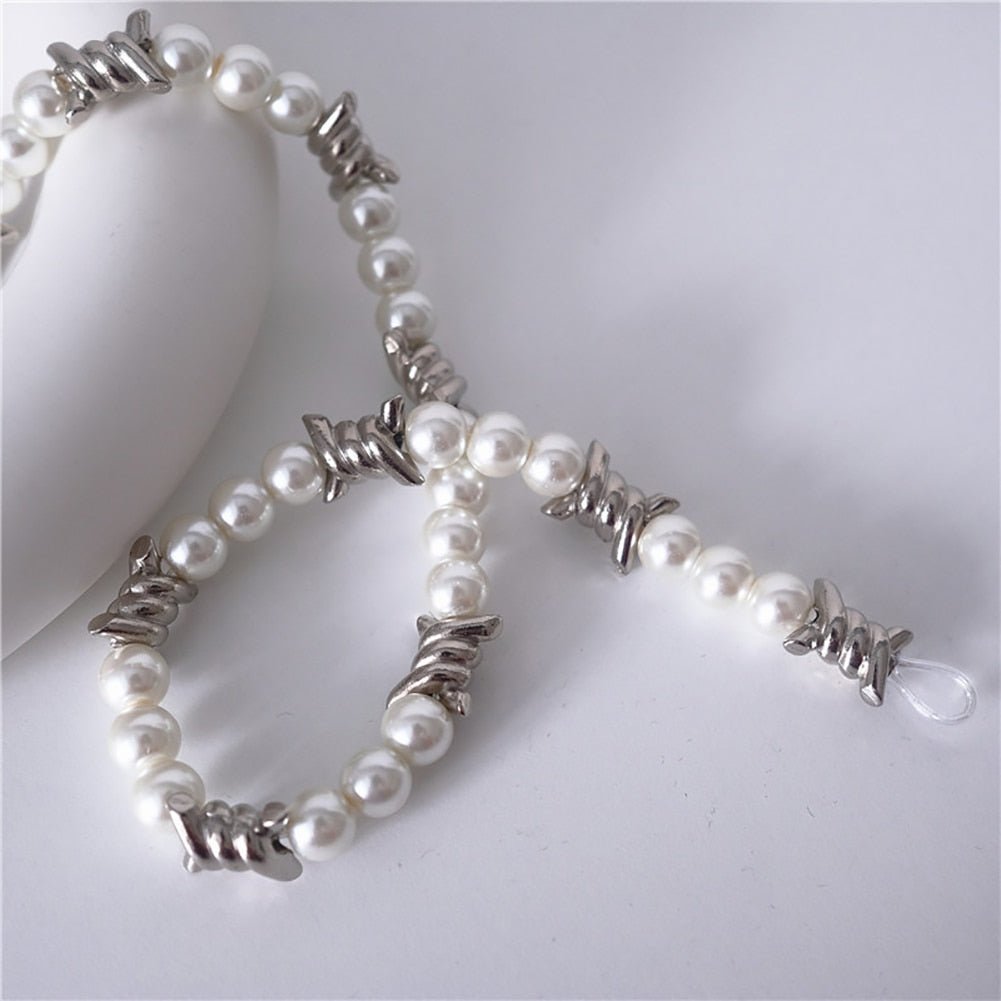 Pearl Barbed Wire Chain - ICECI