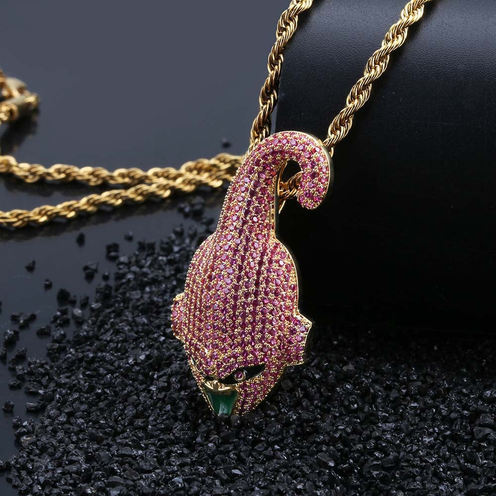 Pink Kid Demon Pendant 18K - ICECI