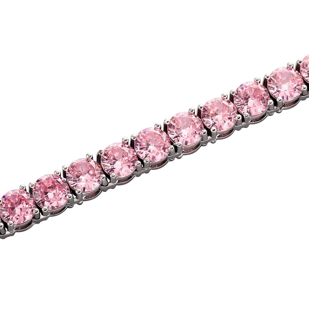 Pink Tennis Chain 14K - ICECI