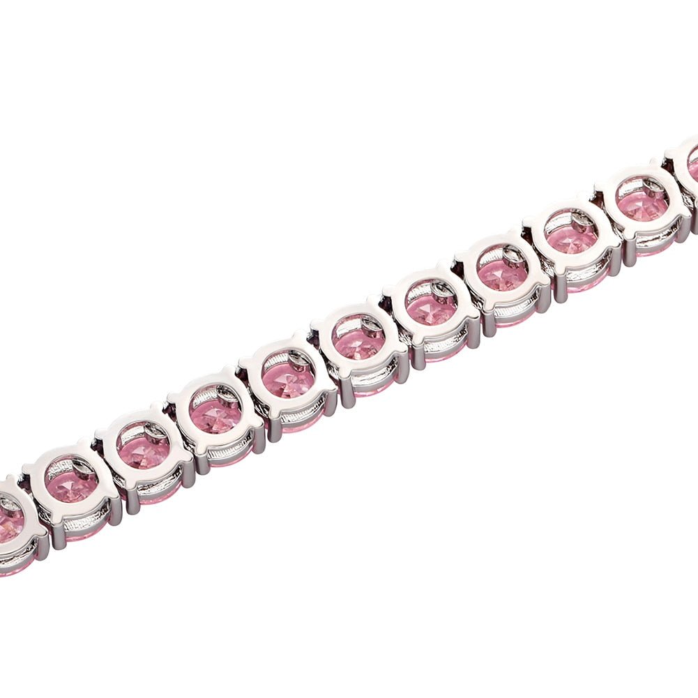 Pink Tennis Chain 14K - ICECI