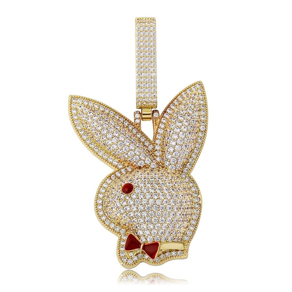 Play Bunny Pendant 14K - ICECI