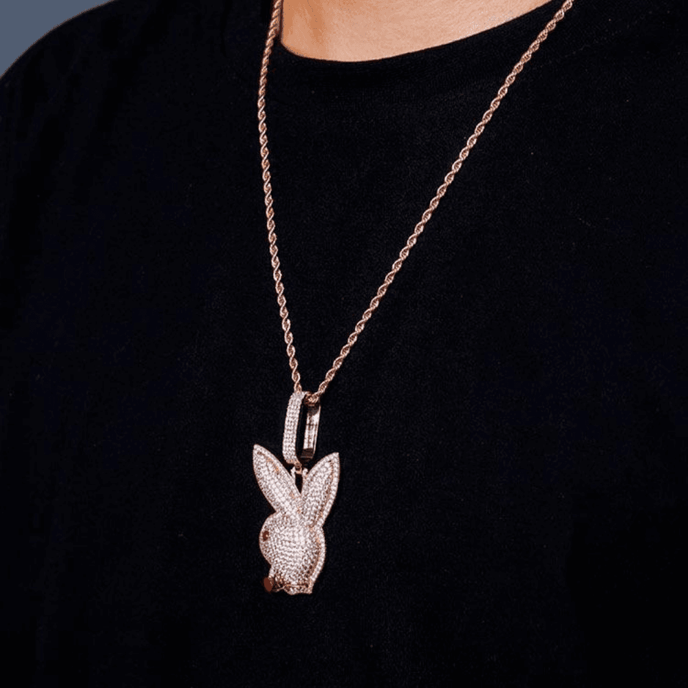 Play Bunny Pendant 14K - ICECI
