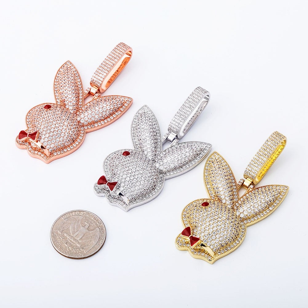 Play Bunny Pendant 14K - ICECI