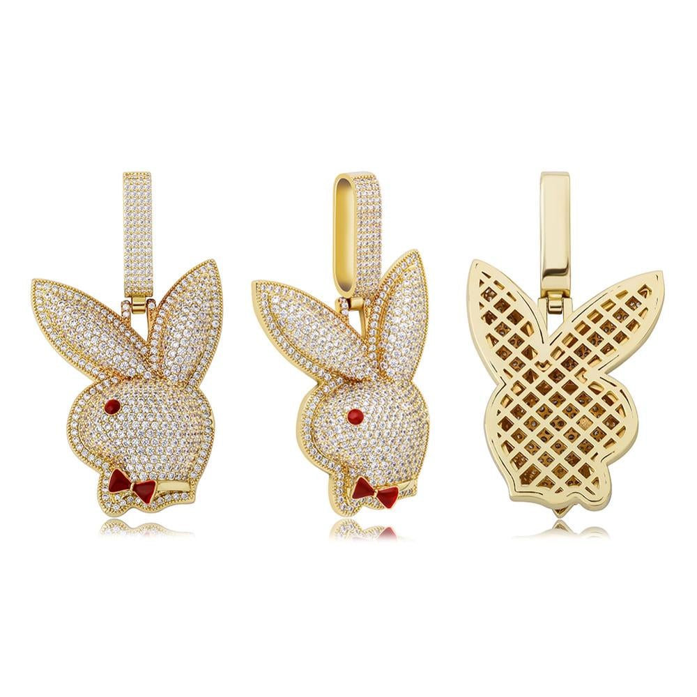 Play Bunny Pendant 14K - ICECI
