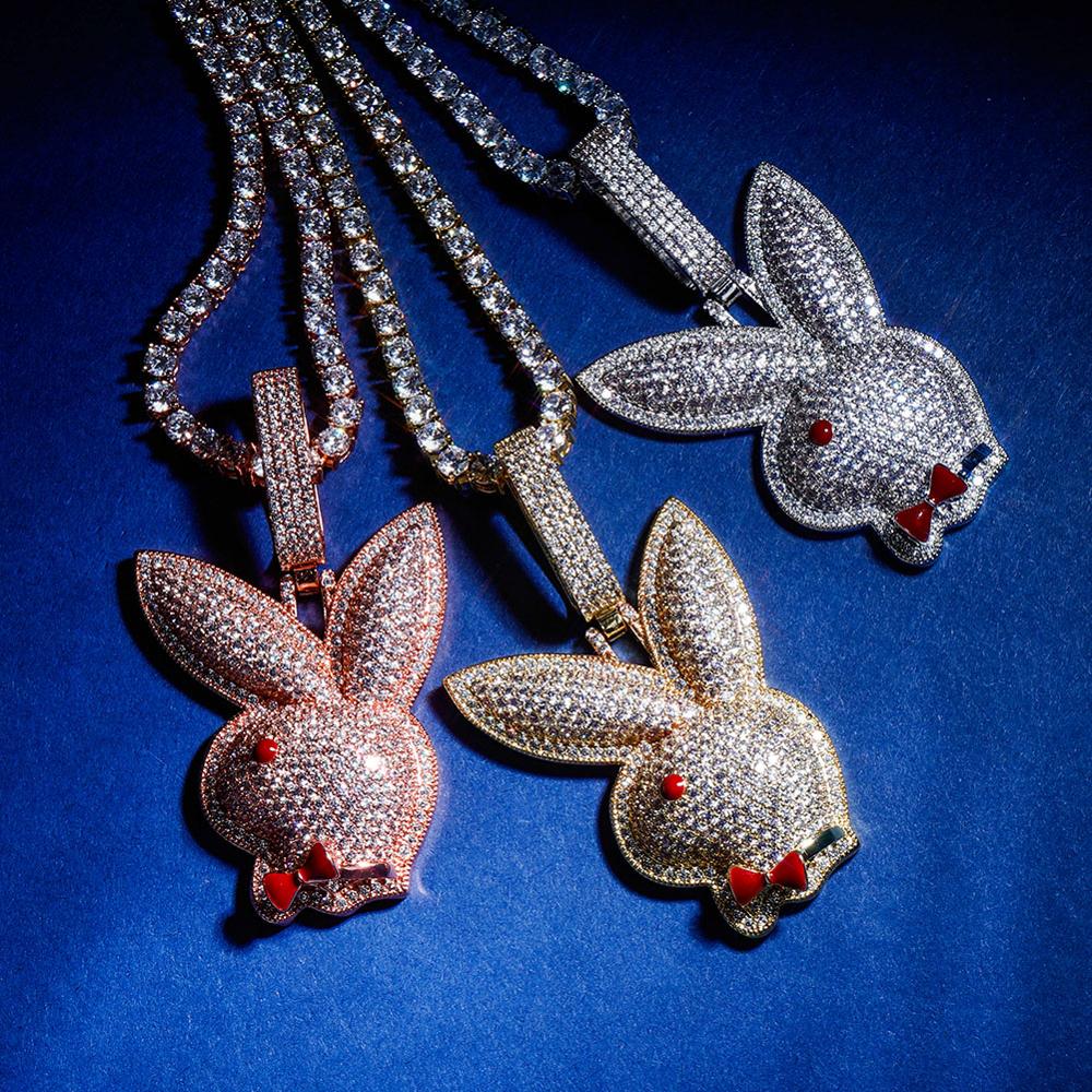 Play Bunny Pendant 14K - ICECI