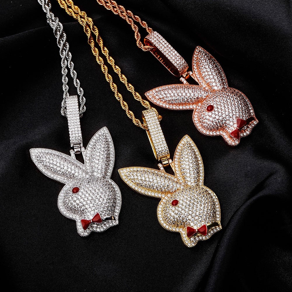 Play Bunny Pendant 14K - ICECI